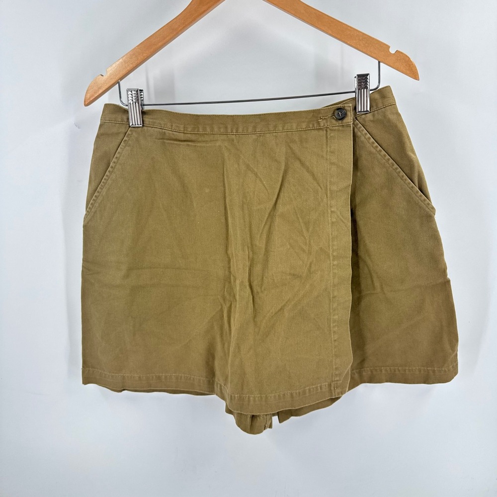 Vintage The Limited Chino Skort Khaki Tan 14 Cotton 90s Y2K Utility Gorpcore